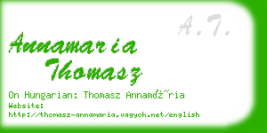 annamaria thomasz business card